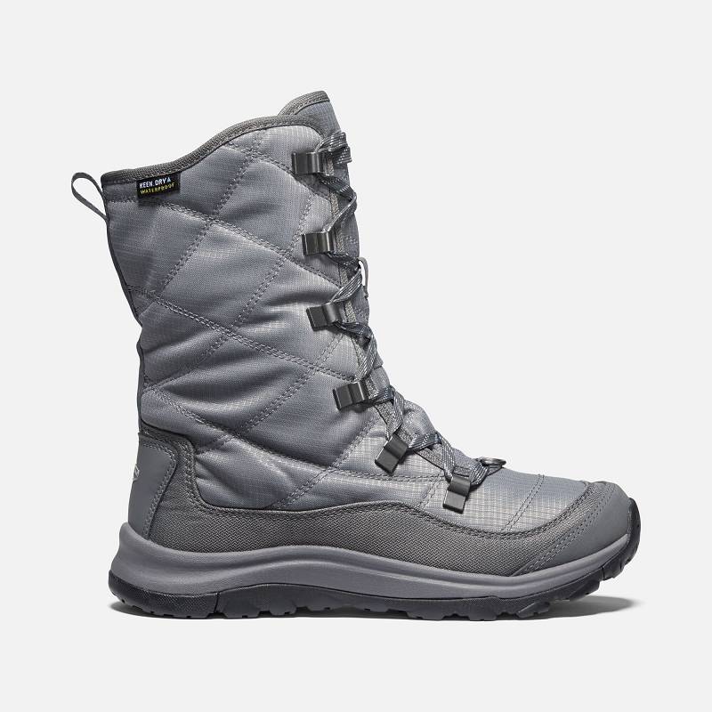 Keen Terradora II Waterproof Winterstiefel Damen DE-34815 Pewter/Drizzle - Keen Damenschuhe Silber